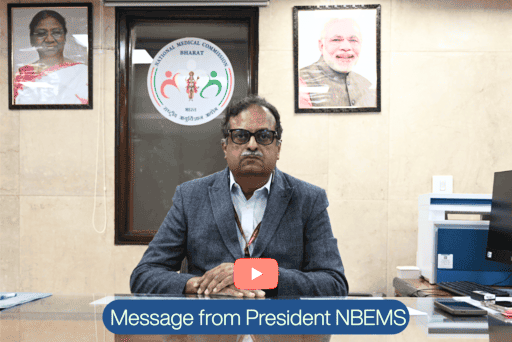 Message from President, NBEMS